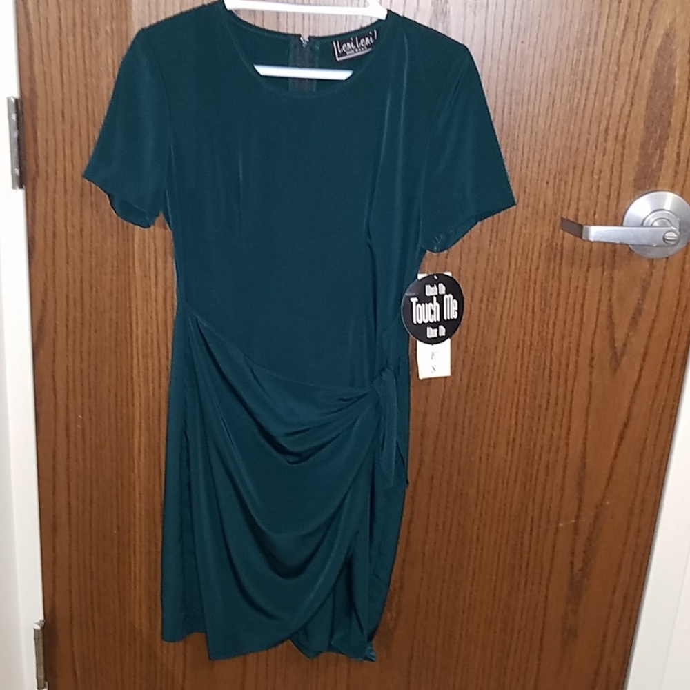 Forest Green wrap dress